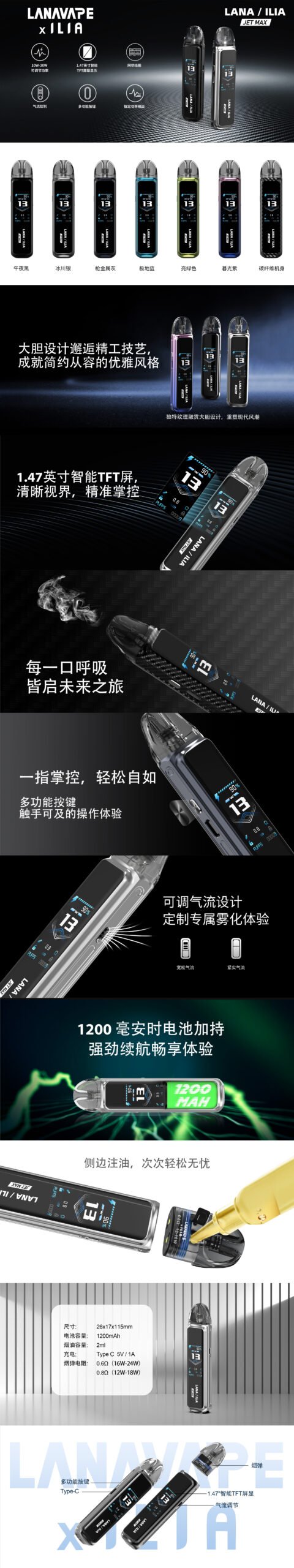💖LANA‧ILIA強強聯名&注油款專用主機【買一隻主機送一瓶油】口味隨機