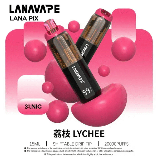 2 電子煙推薦🔥 LANA PIX閃光彈20000口拋棄式 LED可視電量 850mAh續航 Mesh防漏穩定款